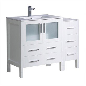 Torino 42 Free Standing Single Vanity Set with Engineered Wood