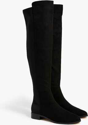 Women's Sueded Knee-High Boots With Stretch