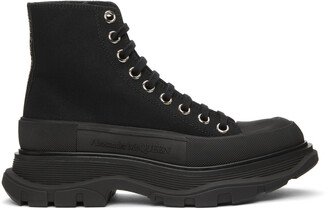 Black Tread Slick High Sneakers