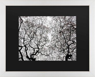 Kurt Shaffer Japanese Maple Spring Abstract Matted Framed Art - 20 x 25