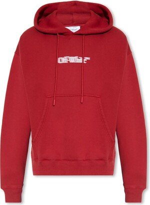 Logo Printed Drawstring Hoodie-CB