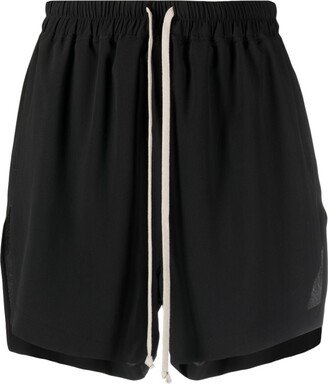 Wide-Leg Drawstring Shorts-AB