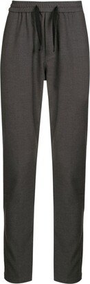 Tapered Drawstring-Waist Trousers