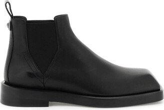 chelsea boots with squared toe