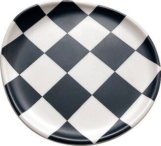 Black Check Coaster Set Of 4