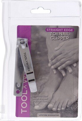 Toenail Clipper Straight Edge by Toolworx for Unisex - 1 Pc Clipper