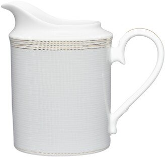 Linen Road Creamer - White, Gold, Grey