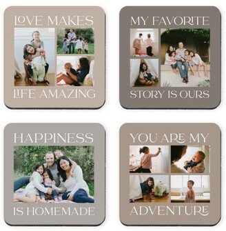 Coasters: Everyday Life Sentiments Coaster, Beige