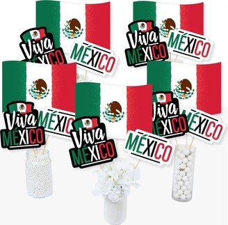 Big Dot Of Happiness Viva Mexico - Mexican Independence Day Party - Table Toppers - Set of 15