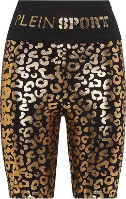 Leopard-Print Cycling Shorts