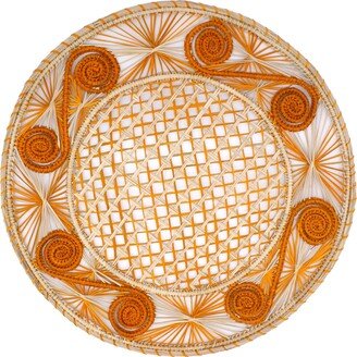 Washein Orange Spiral Caracol Placemats Set Of 4