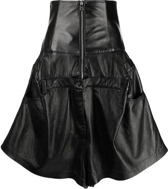 Leather Corset Box Shorts