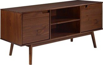 Solid Wood Mid-Century Modern TV Stand for TVs up to 65 - Saracina Home