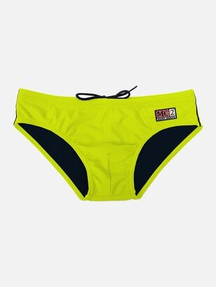 Man Fluo Yellow Swim Briefs