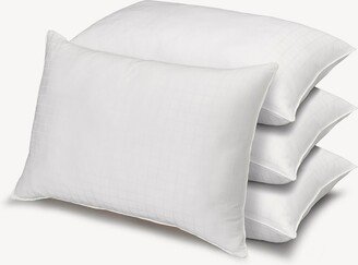 Ella Jayne 100% Cotton Dobby-Box Shell Firm Density Side/Back Sleeper Down Alternative Pillow, Queen - Set of 4