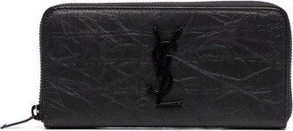 Logo-Plaque Zip-Fastening Wallet