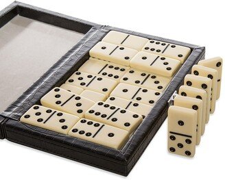 Brouk and Co Domino Game Set with Vegan Leather Case