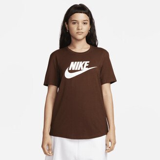 Women's Sportswear Essentials Logo T-Shirt in Brown-AA