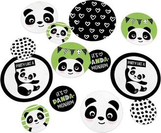 Big Dot of Happiness Party Like a Panda Bear - Baby Shower or Birthday Party Giant Circle Confetti - Party Decorations - Large Confetti 27 Count