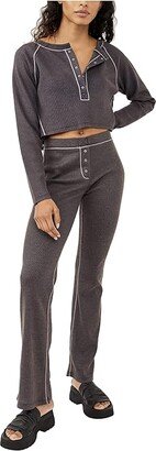 Early Night Lounge Pants (Washed Black) Women's Pajama