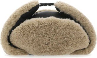 Logo Plaque Fur Hat-AA