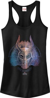 Junior's Black Panther 2018 Erik Killmonger Racerback Tank Top - Black - X Large