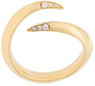 'Signature Tusk' diamond open ring