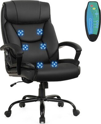 Big & Tall 500lb Massage Office Chair E xecutive PU Leather Computer Desk Chair