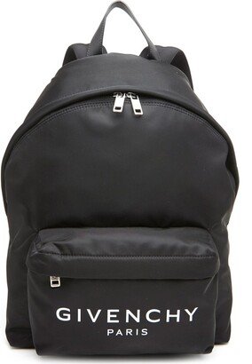 Paris Logo Zipped Backpack