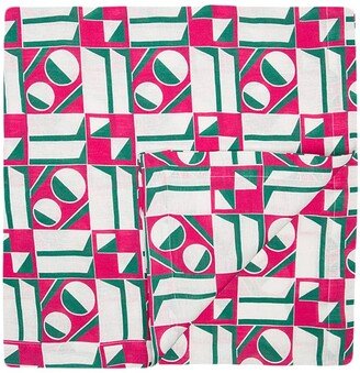 Geometric-Print Tablecloth