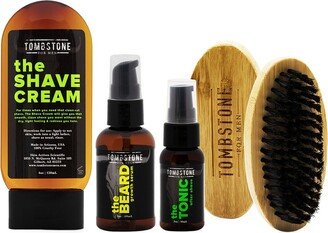 Tombstone For Men The Ideal Man Beard Care Kit - The Shave Cream, The Beard, The Tonic, & The Beard Brush