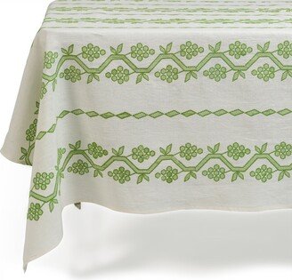 Sharland England Napa Tablecloth - Green, White