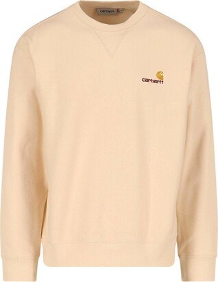 Logo Embroidered Crewneck Sweatshirt-AT