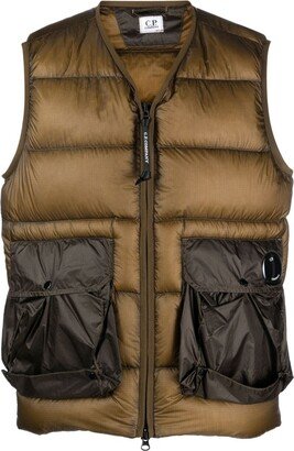 Zip-Up Padded Gilet-AC