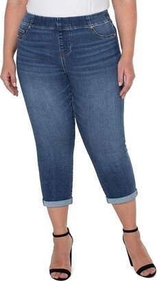 Size Chloe Pull-On Crop Skinny with Rolled Cuff in Fowler (Fowler) Women's Jeans