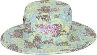 Psycho Tuna Men's Tiki Drinking Party Boonie Hat