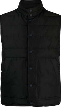 Logo-Appliqué Quilted Gilet-AB