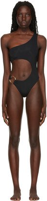 Black Half Moon One-Piece Swimsuit