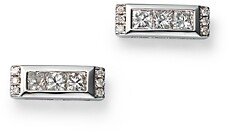 Diamond Bar Stud Earrings in 14K White Gold, 0.38 ct. t.w. - 100% Exclusive