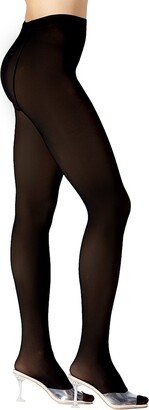 Skin Illusion Fleece Lined Mid Weight Tights - Black