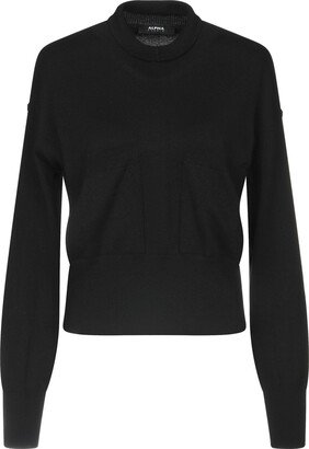 ALPHA STUDIO Turtleneck Black-AD