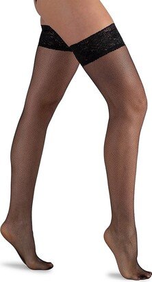 LECHERY Italian Made Fishnet Thigh Highs