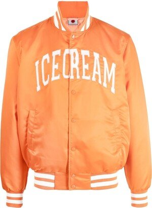 Varsity Style Logo Bomber Jacket