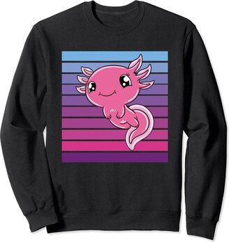 Axolotl Lovers Clothing Funny Axolotl Gifts Pink Axolotl Cute Axolotl Funny Axolotl Sweatshirt-AA