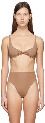 Tan Fits Everybody Twist Skimpy Scoop Bra