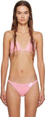 GUIZIO Pink Frankies Bikinis Edition Tide Bikini Top