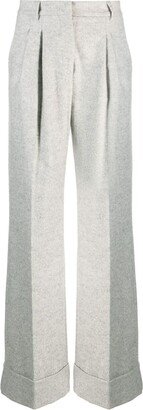 THE ANDAMANE Nathalie twill-weave wool-blend straight trousers