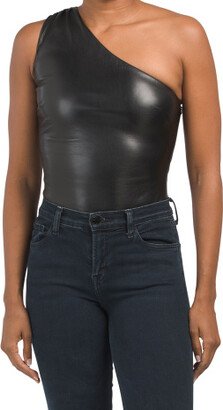 TJMAXX Chrissa Faux Leather Bodysuit For Women