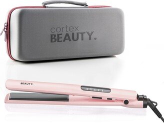 CORTEX BEAUTY 1-Inch Digital Ultra Slim Flat Iron + Travel Case-AA