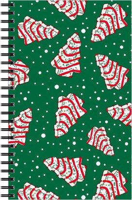 Notebooks: Christmas Tree Snack - Green Notebook, 5X8, Green